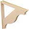 Ekena Millwork 5 1/2-in W x 48-in D x 48-in H Funston Trad Rough Cedar Woodgrain TimberThane Outlooker, Primed Tan OUTUR055X48X48FST04RCPR - alternate 4